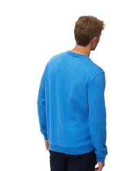 blauer Pullover mit einem Rundhalsausschnitt von Marc O'Polo