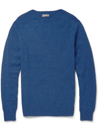 blauer Pullover mit einem Rundhalsausschnitt von Margaret Howell