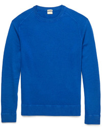 blauer Pullover mit einem Rundhalsausschnitt von Massimo Alba