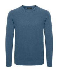 blauer Pullover mit einem Rundhalsausschnitt von Matinique