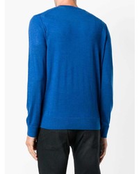 blauer Pullover mit einem Rundhalsausschnitt von MICHAEL Michael Kors