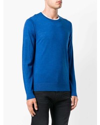 blauer Pullover mit einem Rundhalsausschnitt von MICHAEL Michael Kors