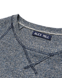blauer Pullover mit einem Rundhalsausschnitt von Alex Mill