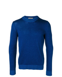 blauer Pullover mit einem Rundhalsausschnitt von Nuur