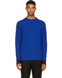 blauer Pullover mit einem Rundhalsausschnitt von Oamc