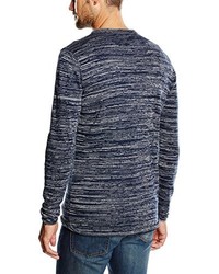 blauer Pullover mit einem Rundhalsausschnitt von ONLY & SONS