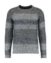blauer Pullover mit einem Rundhalsausschnitt von ONLY & SONS