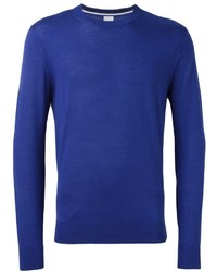 blauer Pullover mit einem Rundhalsausschnitt von Paul Smith