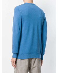 blauer Pullover mit einem Rundhalsausschnitt von Theory