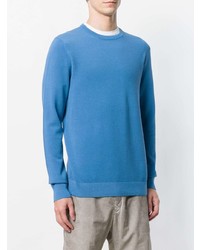 blauer Pullover mit einem Rundhalsausschnitt von Theory