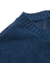 blauer Pullover mit einem Rundhalsausschnitt von Beams