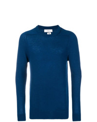 blauer Pullover mit einem Rundhalsausschnitt von Pringle Of Scotland