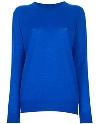 blauer Pullover mit einem Rundhalsausschnitt von Proenza Schouler