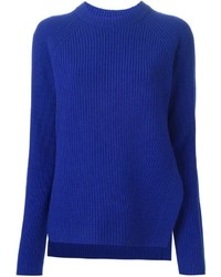 blauer Pullover mit einem Rundhalsausschnitt von Proenza Schouler