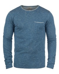 blauer Pullover mit einem Rundhalsausschnitt von Redefined Rebel