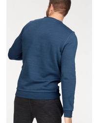 blauer Pullover mit einem Rundhalsausschnitt von Reebok