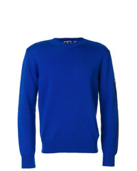 blauer Pullover mit einem Rundhalsausschnitt von Rossignol