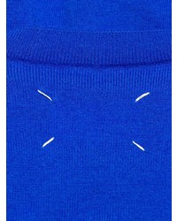 blauer Pullover mit einem Rundhalsausschnitt von Maison Margiela