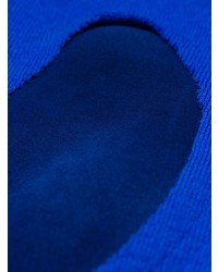 blauer Pullover mit einem Rundhalsausschnitt von Maison Margiela