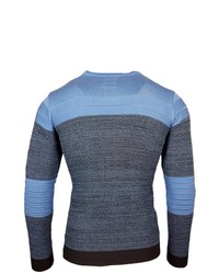 blauer Pullover mit einem Rundhalsausschnitt von RUSTY NEAL