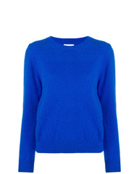 blauer Pullover mit einem Rundhalsausschnitt von Societe Anonyme