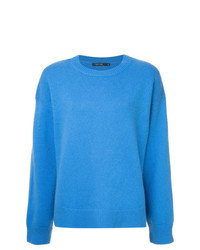 blauer Pullover mit einem Rundhalsausschnitt von Sofie D'hoore