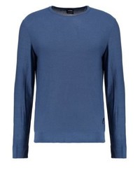 blauer Pullover mit einem Rundhalsausschnitt von Strellson