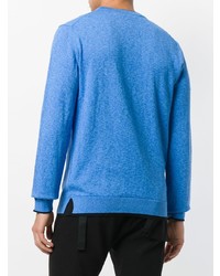 blauer Pullover mit einem Rundhalsausschnitt von Kenzo