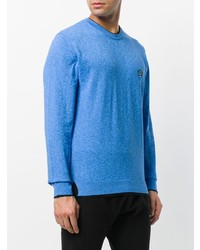 blauer Pullover mit einem Rundhalsausschnitt von Kenzo