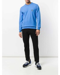 blauer Pullover mit einem Rundhalsausschnitt von Kenzo