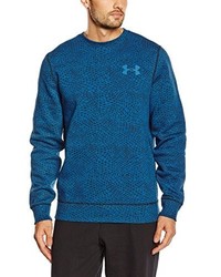 blauer Pullover mit einem Rundhalsausschnitt von Under Armour