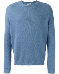 blauer Pullover mit einem Rundhalsausschnitt von Valentino