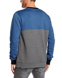 blauer Pullover mit einem Rundhalsausschnitt von Volcom