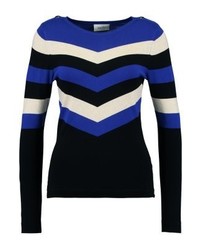 blauer Pullover mit einem Rundhalsausschnitt von Wallis