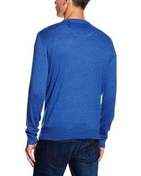 blauer Pullover mit einem Rundhalsausschnitt von Wrangler