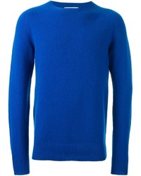 blauer Pullover mit einem Rundhalsausschnitt von YMC