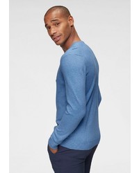 blauer Pullover mit einem V-Ausschnitt von Izod