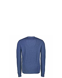 blauer Pullover mit einem V-Ausschnitt von LERROS