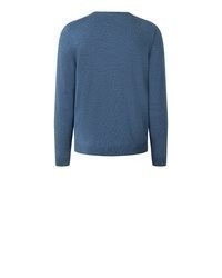 blauer Pullover mit einem V-Ausschnitt von MAERZ Muenchen