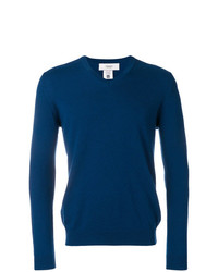 blauer Pullover mit einem V-Ausschnitt von Pringle Of Scotland