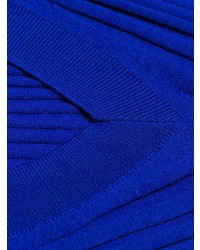 blauer Pullover mit einem V-Ausschnitt von Maison Margiela