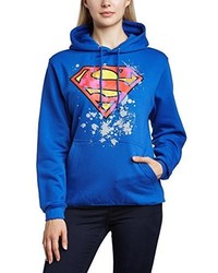 blauer Pullover mit einer Kapuze von DC Universe