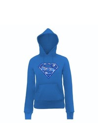 blauer Pullover mit einer Kapuze von DC Universe