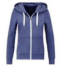 blauer Pullover mit einer Kapuze von Only