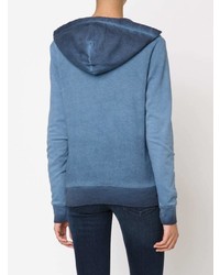 blauer Pullover mit einer Kapuze von 321