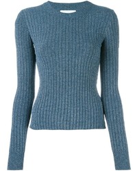 blauer Pullover von Christian Wijnants