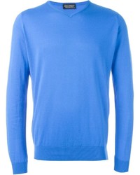 blauer Pullover von John Smedley