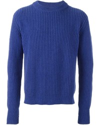 blauer Pullover