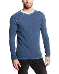 blauer Pullover
