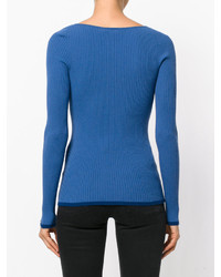 blauer Pullover von Twin-Set
